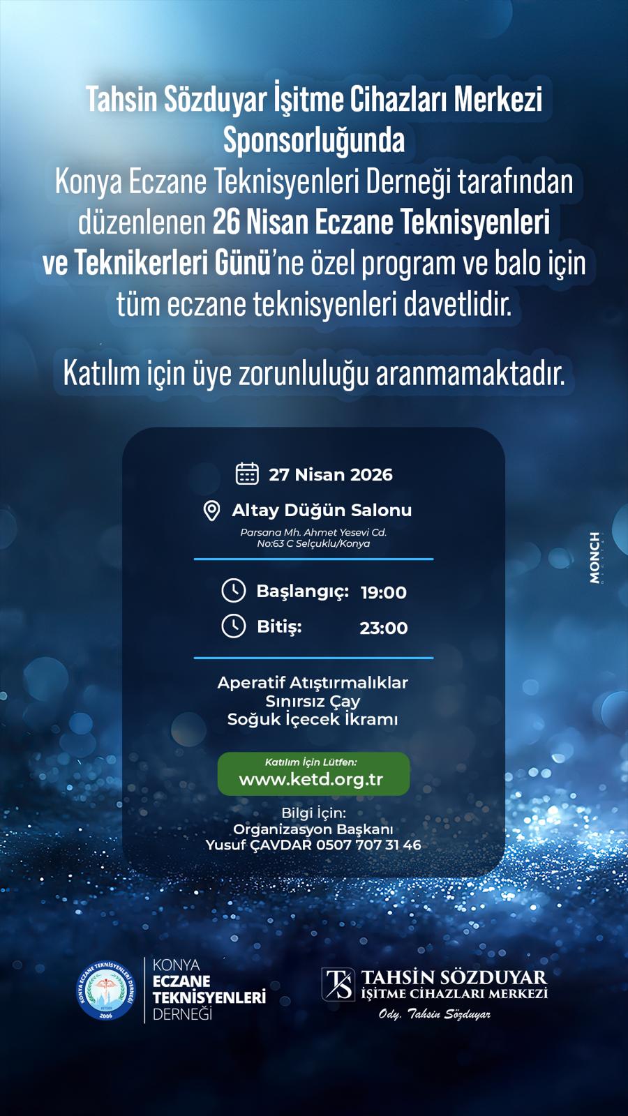 26 Nisan Eczane Teknisyenleri ve Teknikerleri Günü Balosu